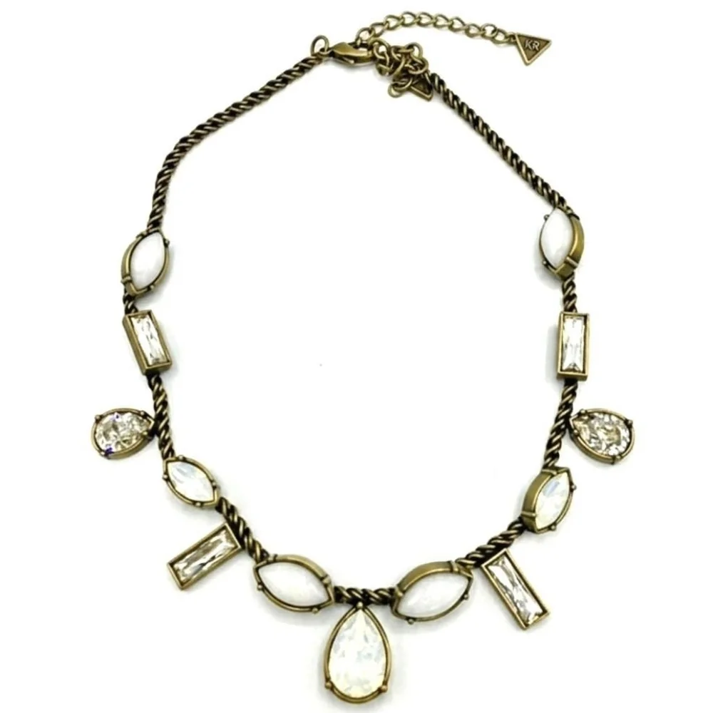 Silpada KR Necklace with Swarovski & Moonstone - Picture 5 of 5